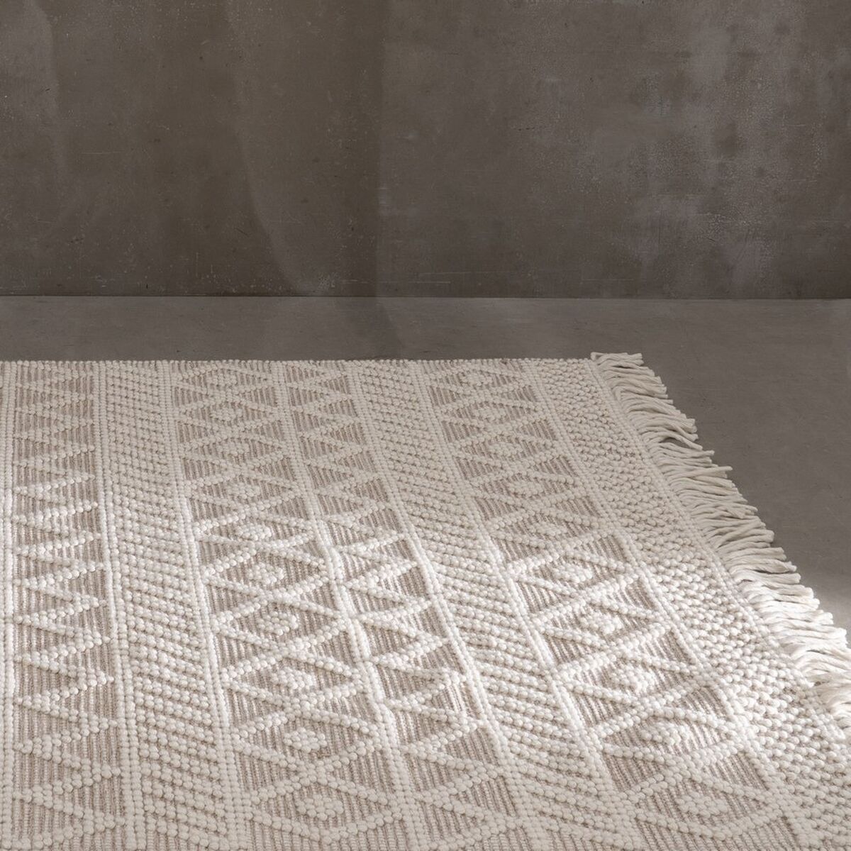 Gulvteppe Krem 160 x 230 x 1 cm